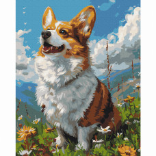 Картина за номерами Brushme Сонячний Коргі (BS53943) Картина за номерами Brushme Сонячний Коргі (BS53943)