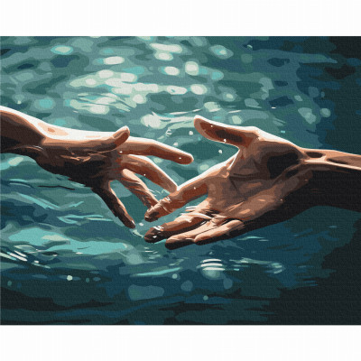 Картина за номерами Brushme Мить з'єднання (BS53895) Картина за номерами Brushme Мить з'єднання (BS53895)