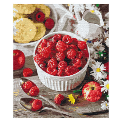 Картина за номерами Brushme Малиновий перекус (BS30913) Картина за номерами Brushme Малиновий перекус (BS30913)