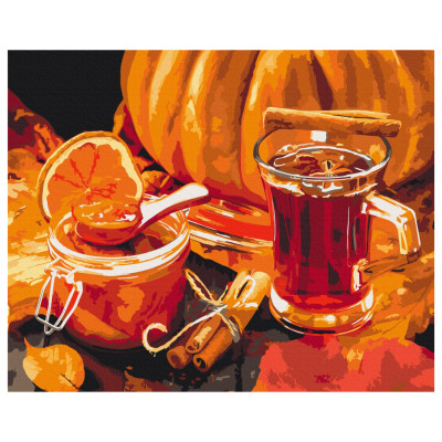 Картина за номерами Brushme Осінній чай (BS52636) Картина за номерами Brushme Осінній чай (BS52636)