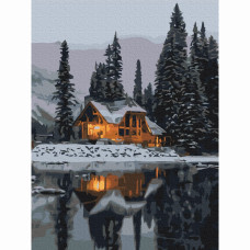 Картина за номерами Brushme Засніжена ніч (RBS52498)