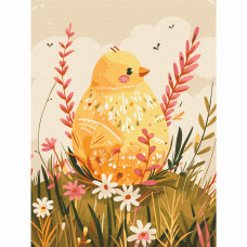 Картина за номерами Brushme Квіткове гніздечко (KBS0151)