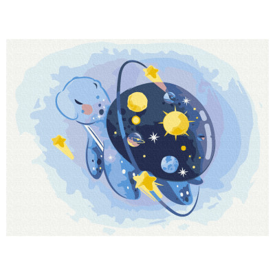 Картина за номерами Brushme Космічна черепашка (KBS0103) Картина за номерами Brushme Космічна черепашка (KBS0103)