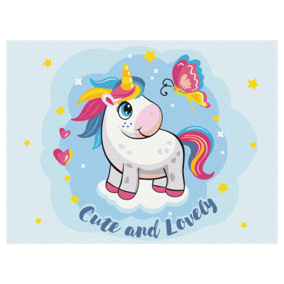 Картина за номерами Brushme Милий єдиноріг (KBS0111) в Сумах Картина за номерами Brushme Милий єдиноріг (KBS0111) в Сумах