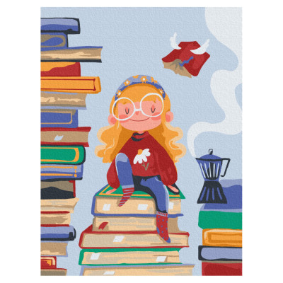 Картина за номерами Brushme Книжкова фея (KBS0122) в Сумах Картина за номерами Brushme Книжкова фея (KBS0122) в Сумах