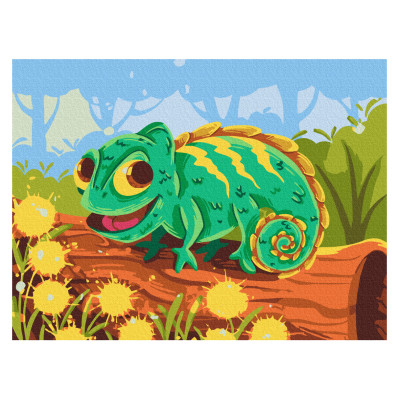 Картина за номерами Brushme Хамелеончик (KBS0144) Картина за номерами Brushme Хамелеончик (KBS0144)