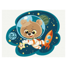 Картина за номерами Brushme Космічний ведмедик (KBS0092)