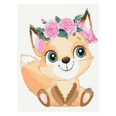 Картина за номерами Brushme Білочка в віночку (KBS7105)