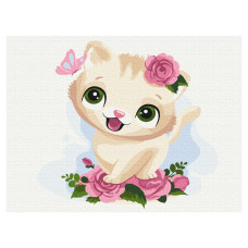 Картина за номерами Brushme Грайливе кошенятко (KBS0076)