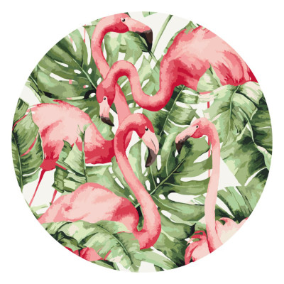 Картина за номерами Brushme Фламінго в тропіках (RC00017M) Картина за номерами Brushme Фламінго в тропіках (RC00017M)