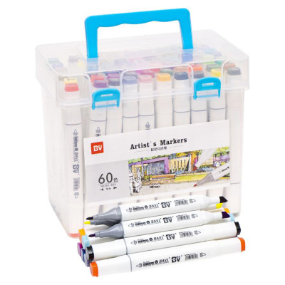 Набір скетч-маркерів Malevaro в боксі 60 кольорів (820-60) в Сумах Набір скетч-маркерів Malevaro в боксі 60 кольорів (820-60) в Сумах