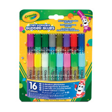 Клей з блискітками Crayola Washable 16 шт (69-4200)