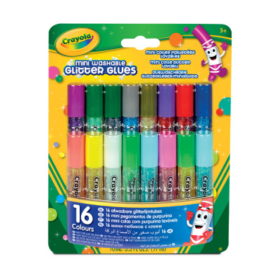 Клей з блискітками Crayola Washable 16 шт (69-4200)