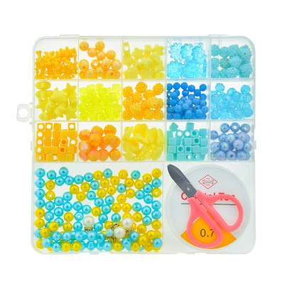 Набір для творчості Shantou Jinxing Бісер жовтий і блакитний (PL-15/01/02)