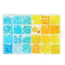Набір для творчості Shantou Jinxing Бісер жовтий і блакитний (PL-15/01/04)
