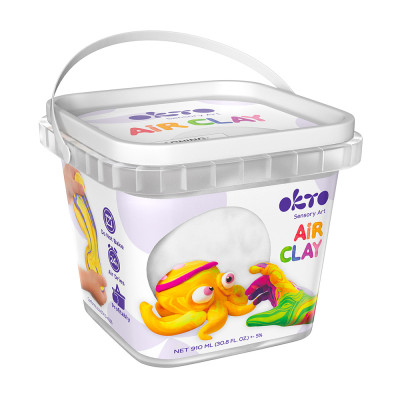 Повітряна глина ОКТО School supplies біла 910 мл (20012) Повітряна глина ОКТО School supplies біла 910 мл (20012)