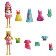 Ігровий набір Polly Pocket Модний гардероб для двох Басейн (HNF51/2)