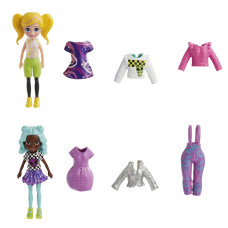 Ігровий набір Polly Pocket Модний гардероб для двох Поп-зірка (HNF51/3)