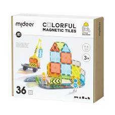 Магнітний конструктор Mideer Colorful tiles Little architect 36 деталей (MD4289) Магнітний конструктор Mideer Colorful tiles Little architect 36 деталей (MD4289)