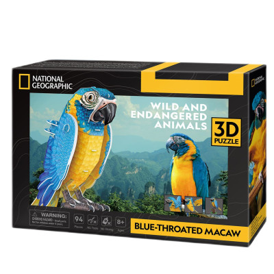 Тривимірний пазл CubicFun Зникаючі тварини Папуга Ара (DS1097h)