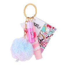 Набір блисків для губ Create It! на брелоку з помпоном 2 шт (84582) Набір блисків для губ Create It! на брелоку з помпоном 2 шт (84582)