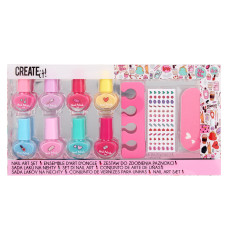 Набір дитячих лаків для нігтів Create It! з наліпками 8 шт (84529V1) Набір дитячих лаків для нігтів Create It! з наліпками 8 шт (84529V1)