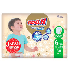 Підгузки-трусики Goo.N Premium Soft, розмір 6/2XL, 15-25 кг, 30 шт.