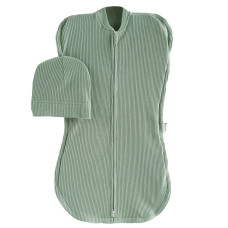 Комплект MagBaby Strip Olive: європелюшка та шапка Комплект MagBaby Strip Olive: європелюшка та шапка