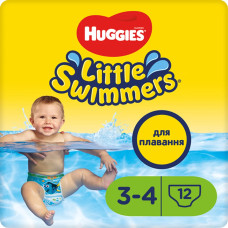 Підгузки-трусики для плавання Huggies Little Swimmers, розмір 3-4, 7-15 кг, 12 шт.
