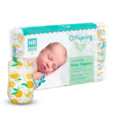 Підгузки Offspring Tangy Orange, розмір NB, до 4 кг, 56 шт. в Полтаве