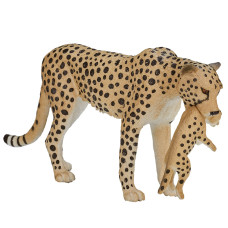 Фігурка Mojo Cамка гепарда з дитинчам (387167)