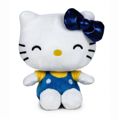 М'яка іграшка Hello Kitty Хелло Кітті Ювілейна 50 Синій бантик 32 см (760023890/4)