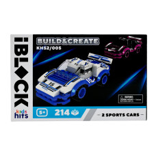Конструктор IBLOCK Kids hits Дві спортивні машини 214 деталей (KH52/005)