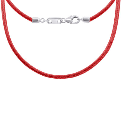 Шнурок UmaUmi Стрілець зі срібними застібками червоний (2210000015555) Шнурок UmaUmi Стрілець зі срібними застібками червоний (2210000015555)