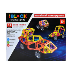 Магнітний конструктор IBLOCK 32 деталі (PL-923-528)
