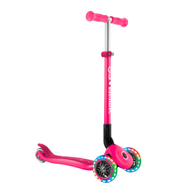 Самокат Globber Primo foldable lights рожевий (432-110-3) в Житомире