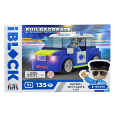 Конструктор IBLOCK Build & create Patrol car 135 деталей (KH41/002/3)