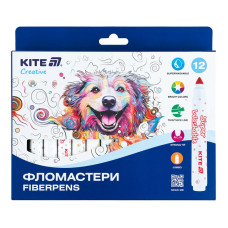 Набір фломастерів Kite Creative superwashable Jumbo 12 кольорів (K-1155)