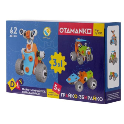 Конструктор Otamanko Грайко-збирайко 3-в-1 62 деталі (532.01.79) в Виннице