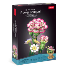 Тривимірний пазл CubicFun Букет квітів Гвоздики (W3300h)