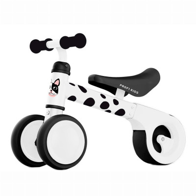 Біговел Profi kids біло-чорний бульдог (MBB 1018-4D) в Черкассах