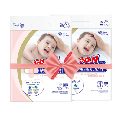 Підгузки Goo.N Plus S (4-8 кг) 140 штук (21000627-2)