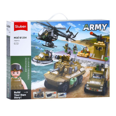 Конструктор Sluban Військовий транспорт 744 деталі (M38-B1254) в Черкассах Конструктор Sluban Військовий транспорт 744 деталі (M38-B1254) в Черкассах