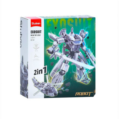 Конструктор Sluban Робот гелікоптер 218 деталей (M38-B1282) Конструктор Sluban Робот гелікоптер 218 деталей (M38-B1282)