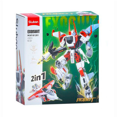 Конструктор Sluban Робот-літак 234 деталей (M38-B1281) Конструктор Sluban Робот-літак 234 деталей (M38-B1281)