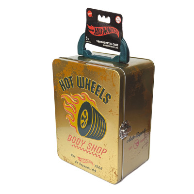 Вінтажний контейнер Hot Wheels для 18 машинок золотистий (HWCC22G)