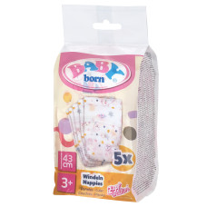 Підгузки для ляльки Baby Born 5 шт (838358) Підгузки для ляльки Baby Born 5 шт (838358)