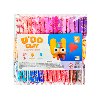 Маса для ліплення Strateg U DO Clay 51 шт (4823113890384) в Житомире