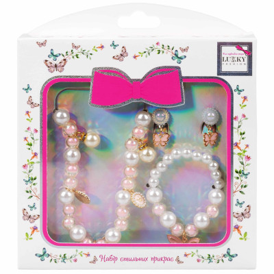 Набір прикрас Lukky Fashion Підвіска, сережки-кліпси та браслет (T24790) в Одессе