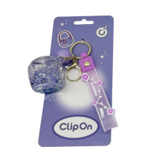 Брелок Clip On Сяючий куб фіолетовий (SV22168/2)